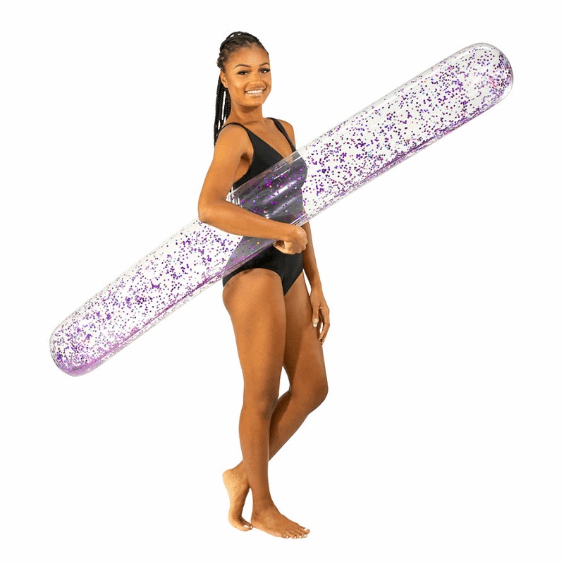 Pool Candy ​72 Inch Inflatable Glitter Pool Noodle (Orchid)