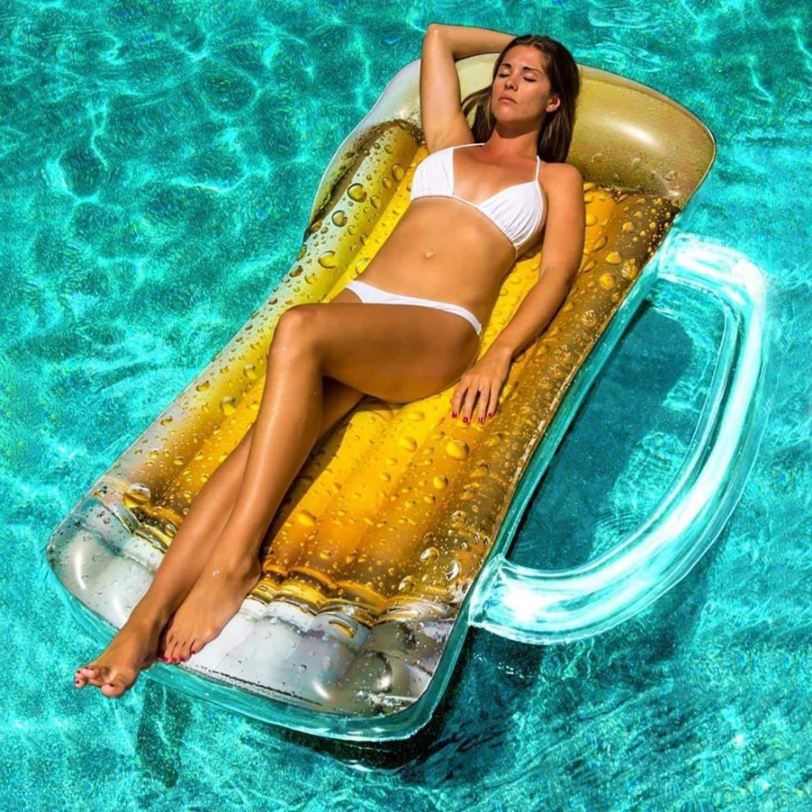 Pool Candy Jumbo Ride-On Beer Mug Pool Float — photo 3