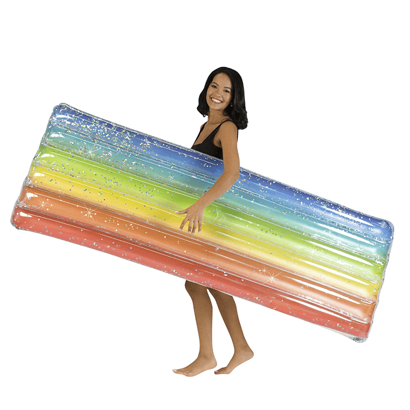 Pool Candy Rainbow Haze Deluxe 74 Inch Ride-On Pool Float — photo 2