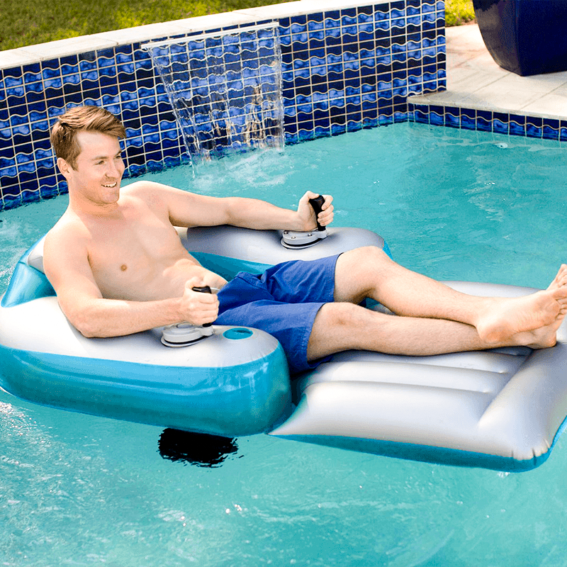 Pool Candy Splashrunner Motorized Luxury Inflatable Pool Lounger — photo 2