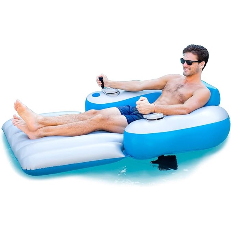 Pool Candy Splashrunner Motorized Luxury Inflatable Pool Lounger