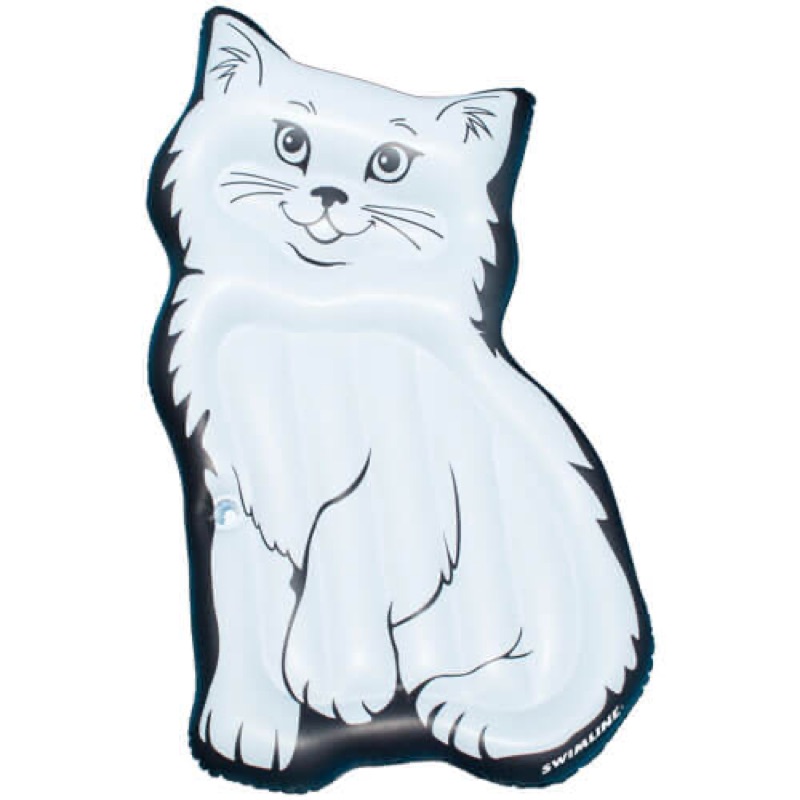 Purrfect Kitty Inflatable Ride-On Pool Mattress