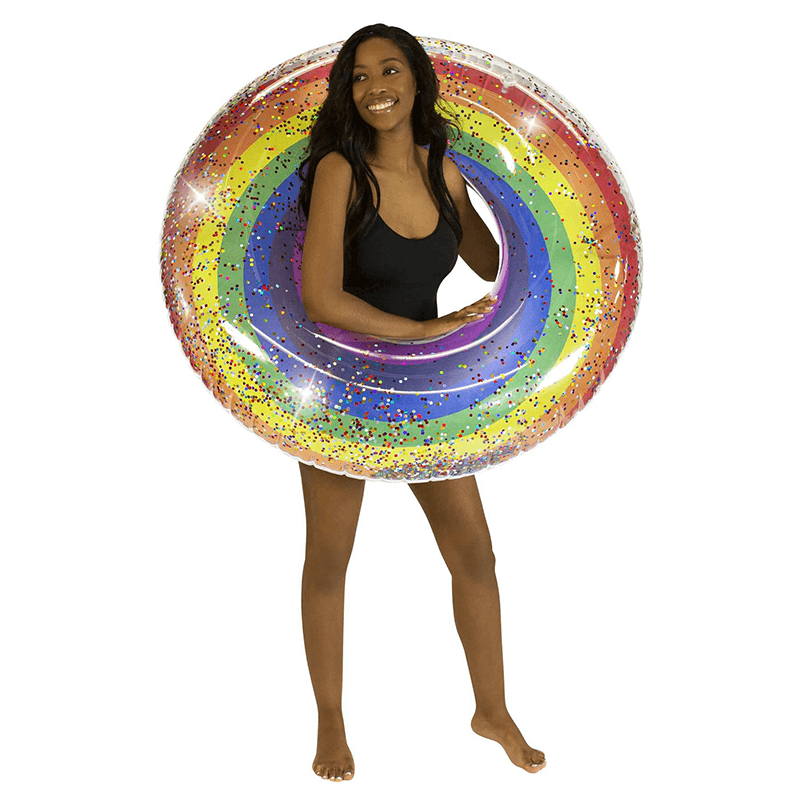 Rainbow Pool Candy 48 Inch Glitter Pool Tube — photo 2