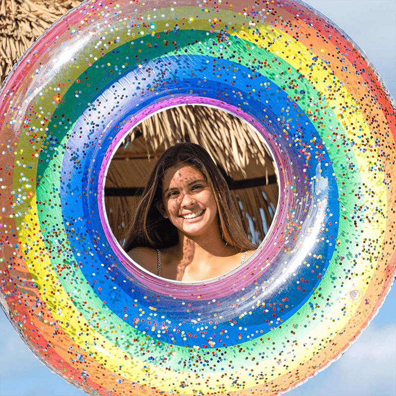 Rainbow Pool Candy 48 Inch Glitter Pool Tube — photo 5