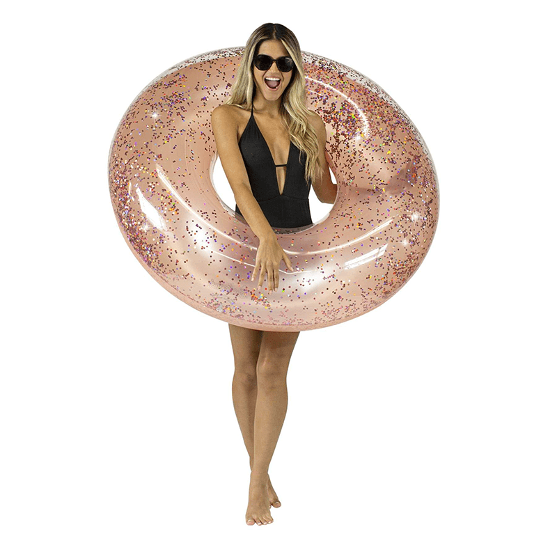 Rose Gold Pool Candy 48 Inch Glitter Pool Tube — photo 4