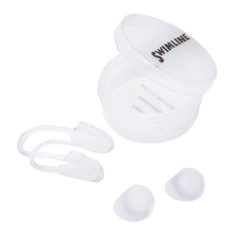Silicone Nose Pinch and Earplugs Set for Kids