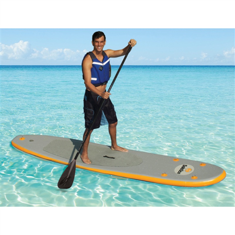 Solstice Bali Inflatable Stand-Up Paddle Board and 3 Piece Aluminum Paddle