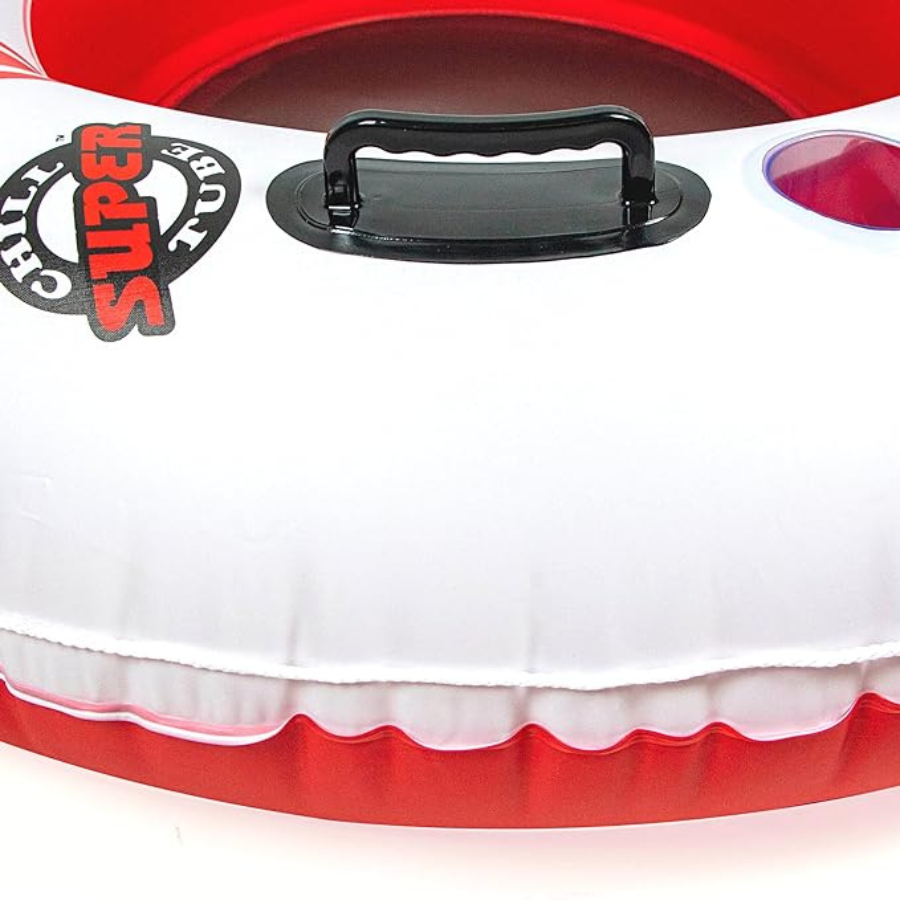 Solstice Super Chill 3 Person Floating Island (White / Red) — photo 5