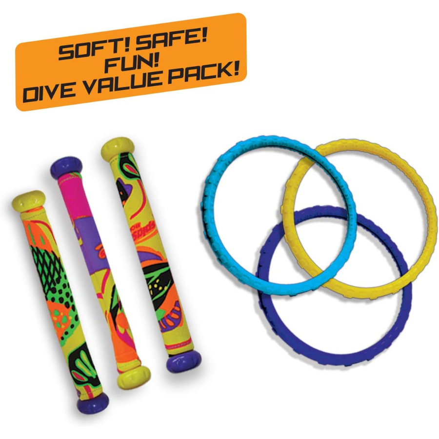 Splash Dizzy Dive Power Pack (3 Dive Rings and Sticks) — photo 2