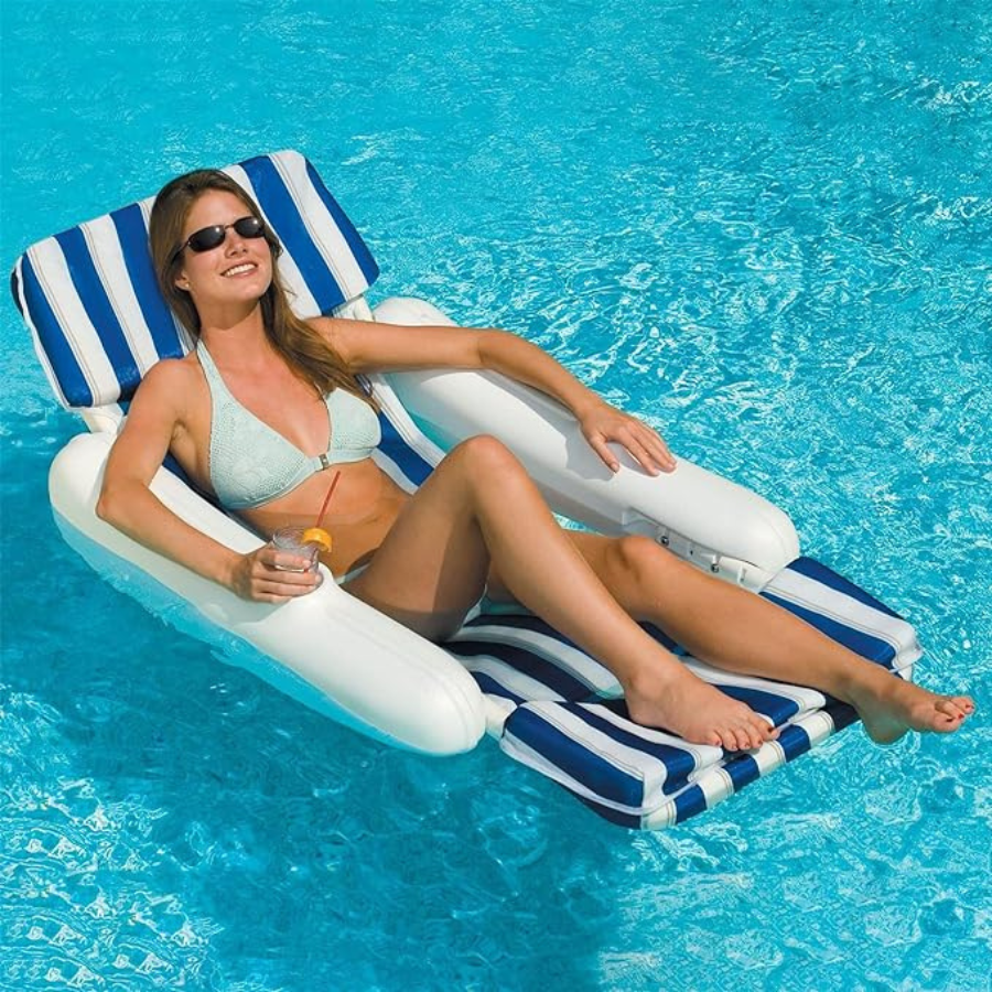 SunChaser Padded Floating Luxury Pool Lounger — photo 4