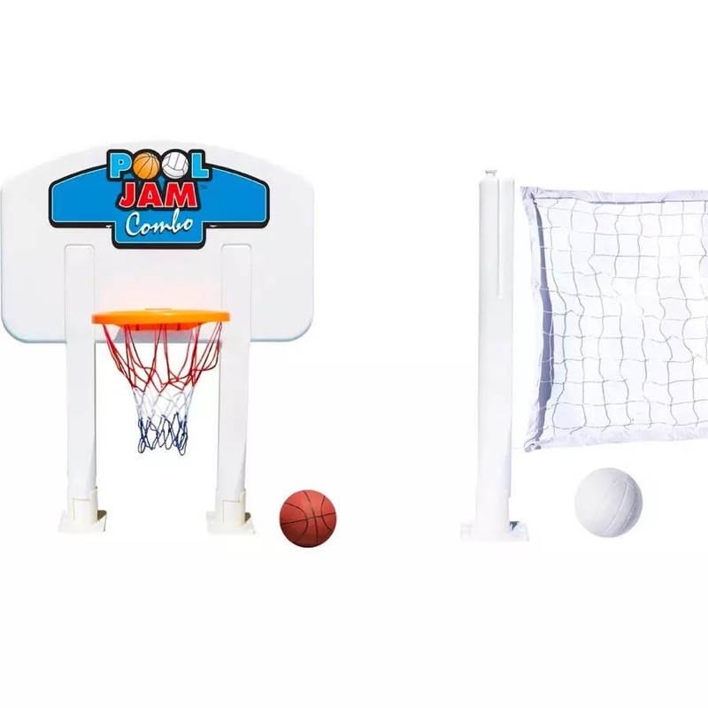 Above Ground Pool Jam Basketball/Volleyball Combo