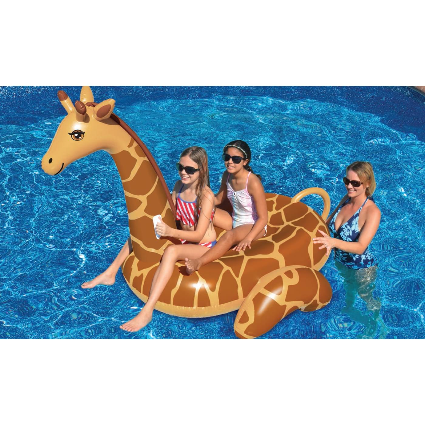 Giant Giraffe Ride-On Pool Float — photo 2