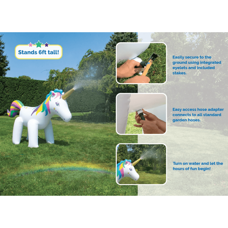 Swimline Humongous Inflatable Unicorn Sprinkler — photo 6