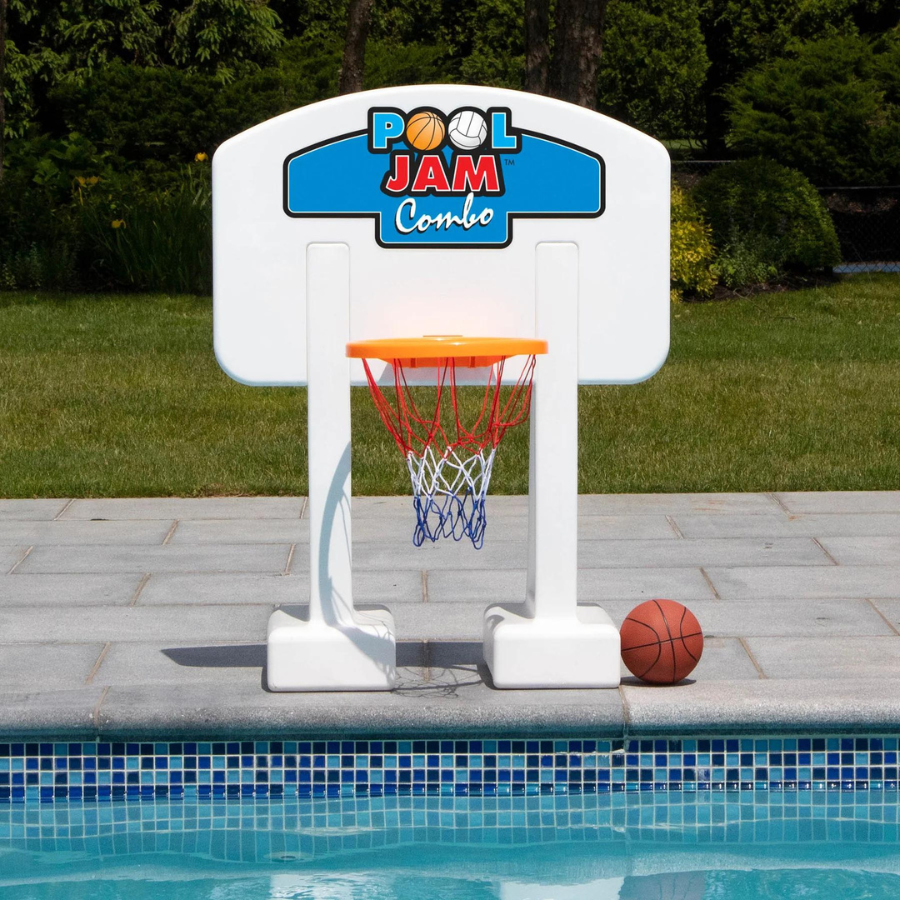 Inground Pool Jam Basketball/Volleyball Combo — photo 2