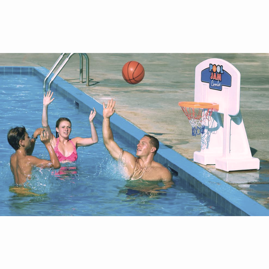 Inground Pool Jam Basketball/Volleyball Combo — photo 3