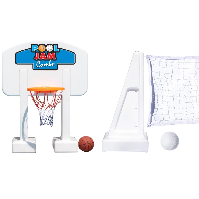 Inground Pool Jam Basketball/Volleyball Combo