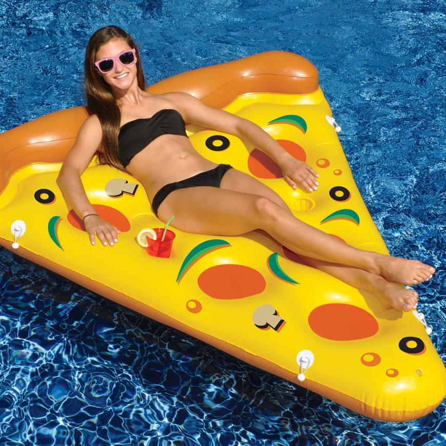 Giant Pizza Slice Pool Float — photo 3