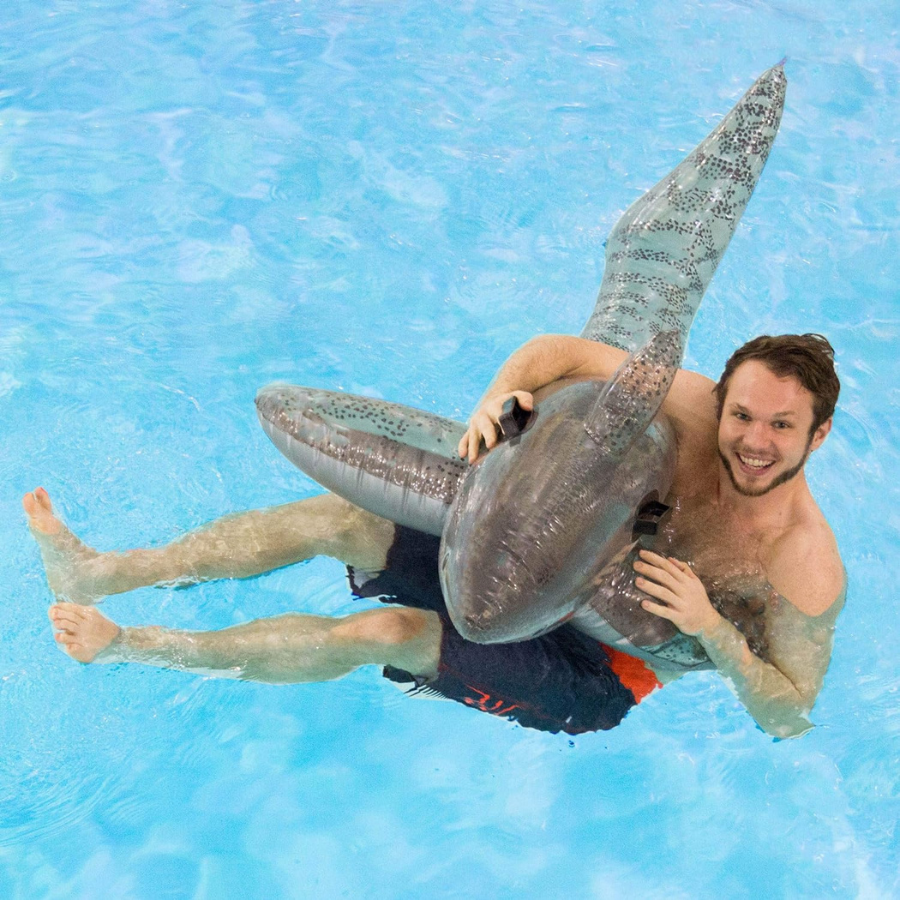 72 Inch Shark Ride On Pool Float — photo 3