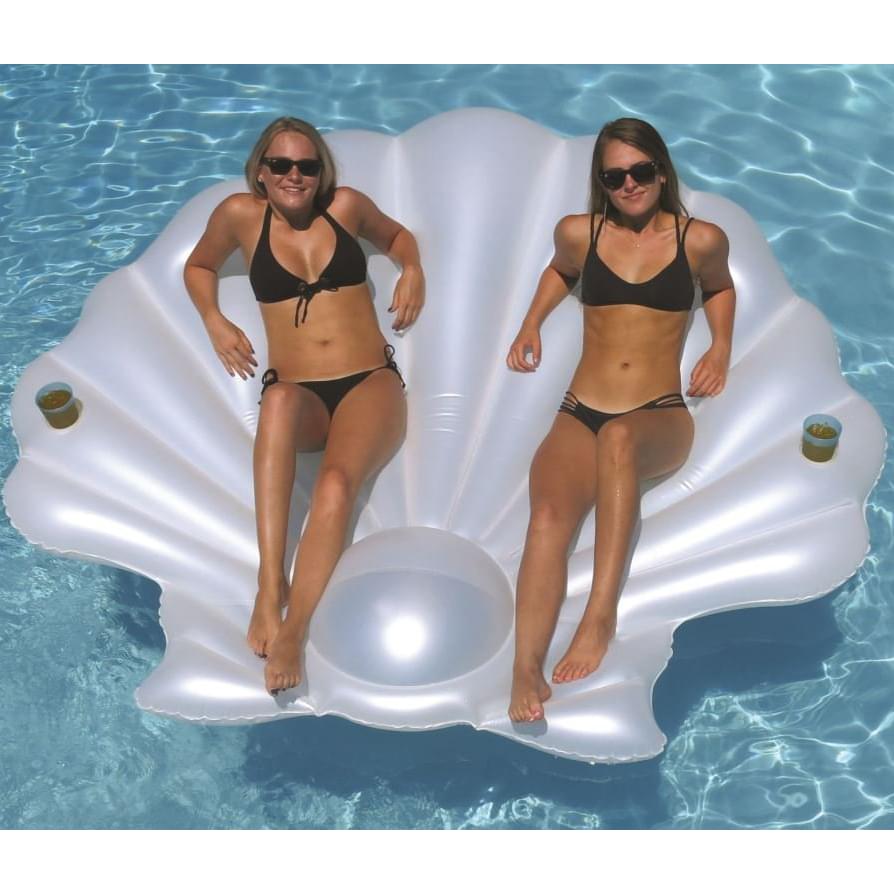 Seashell Island Deluxe Floating Pool Lounger — photo 2