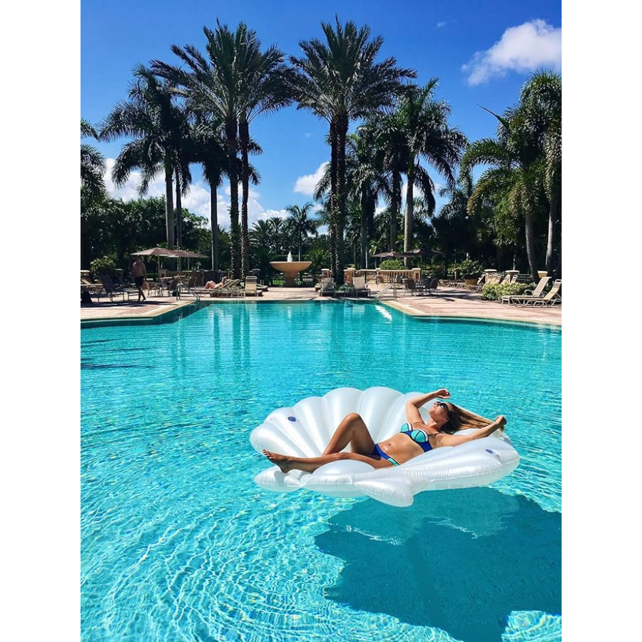Seashell Island Deluxe Floating Pool Lounger — photo 3