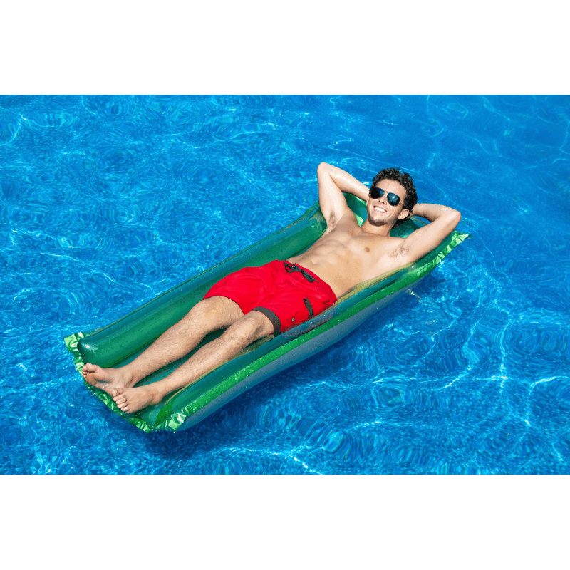 Swimline Suntanner 72 Inch Ride-On Floating Pool Mat (Green) — photo 5