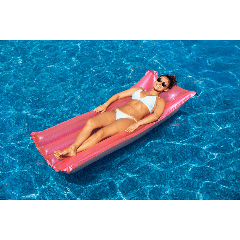 Swimline Suntanner 72 Inch Ride-On Floating Pool Mat (Pink) — photo 4