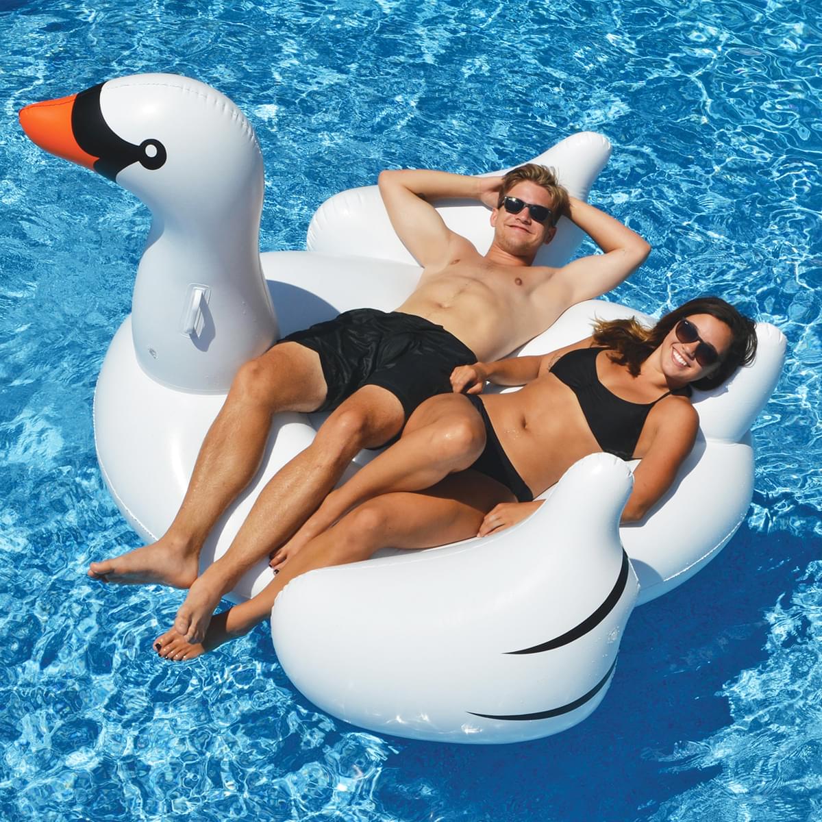 Giant Swan Ride-On Pool Float — photo 3