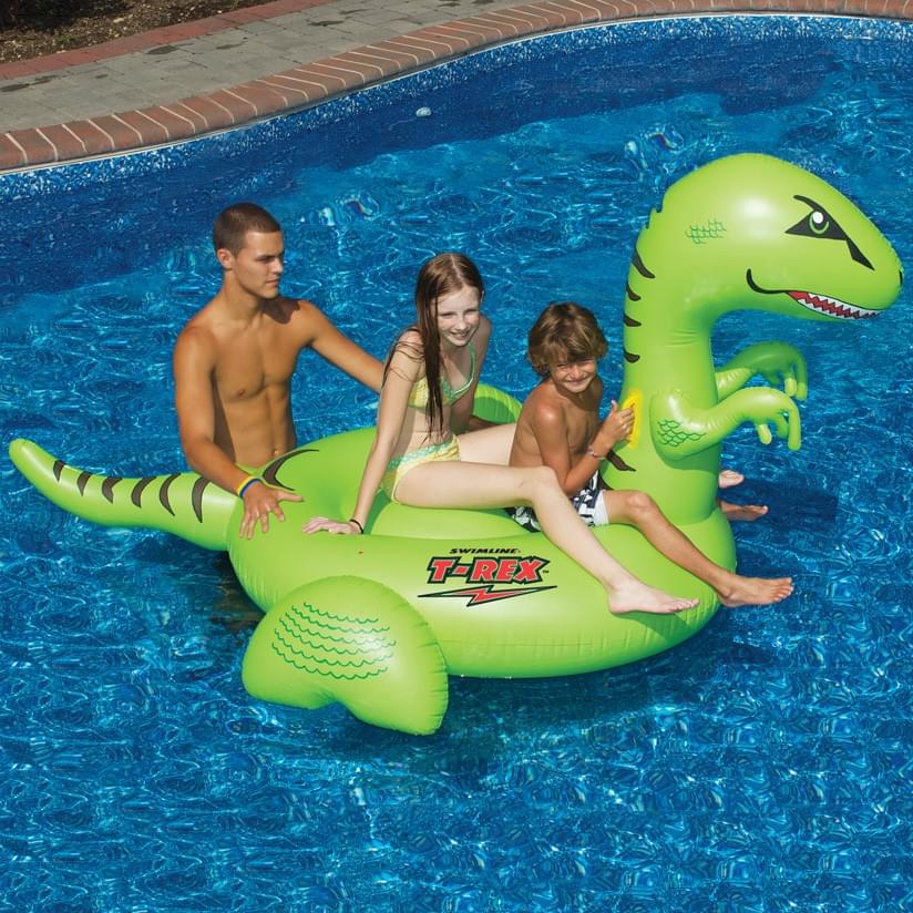 T-Rex Ride-On Pool Float — photo 2