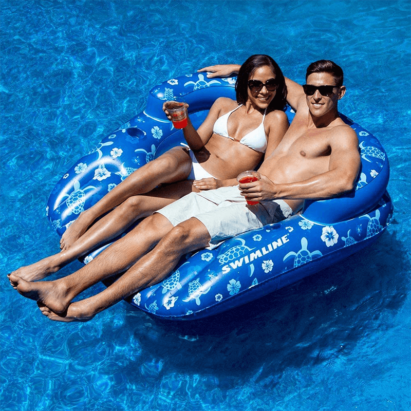 Tropical Double Seat Ride-On Pool Lounger — photo 5