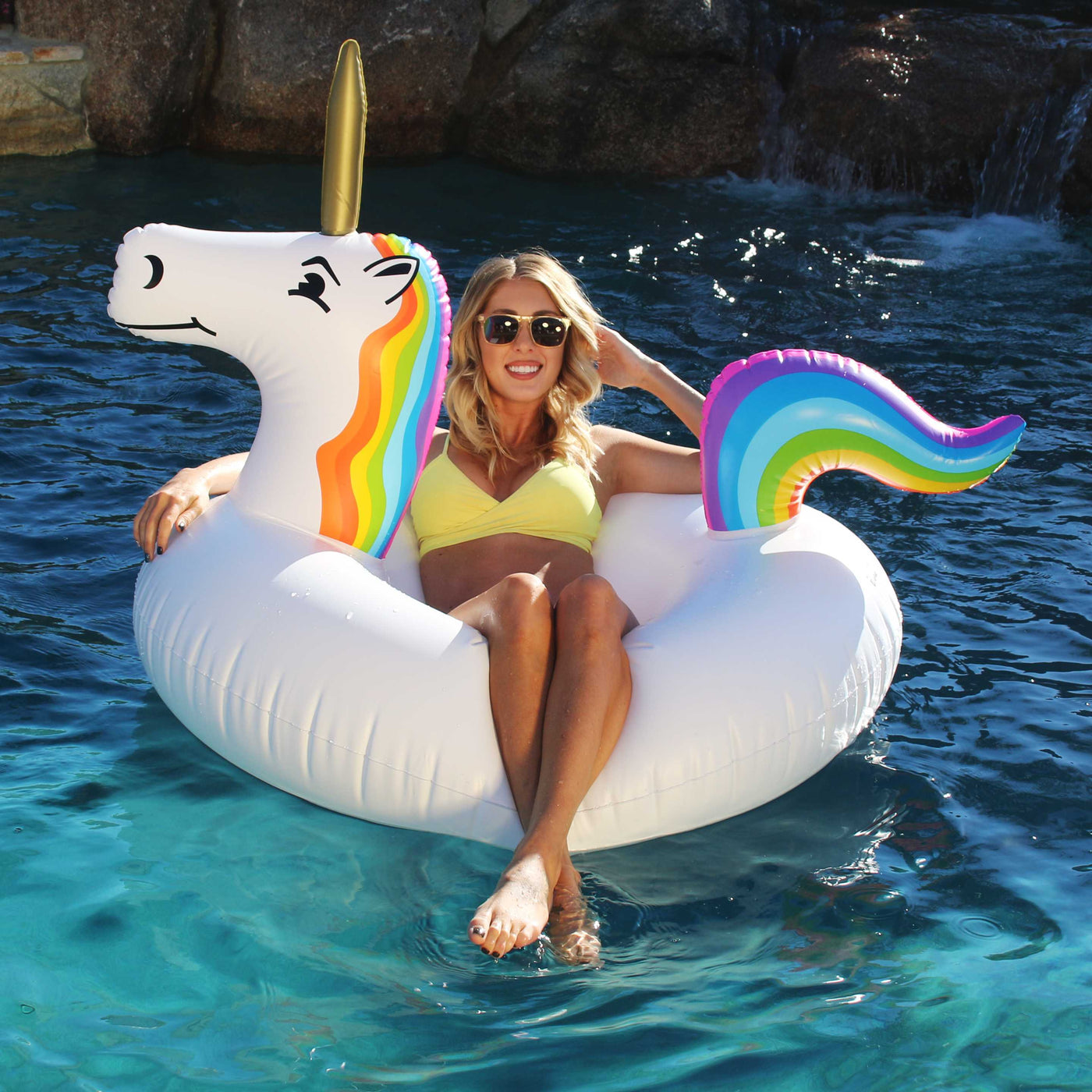 Unicorn Party Tube Float — 45 in — photo 2