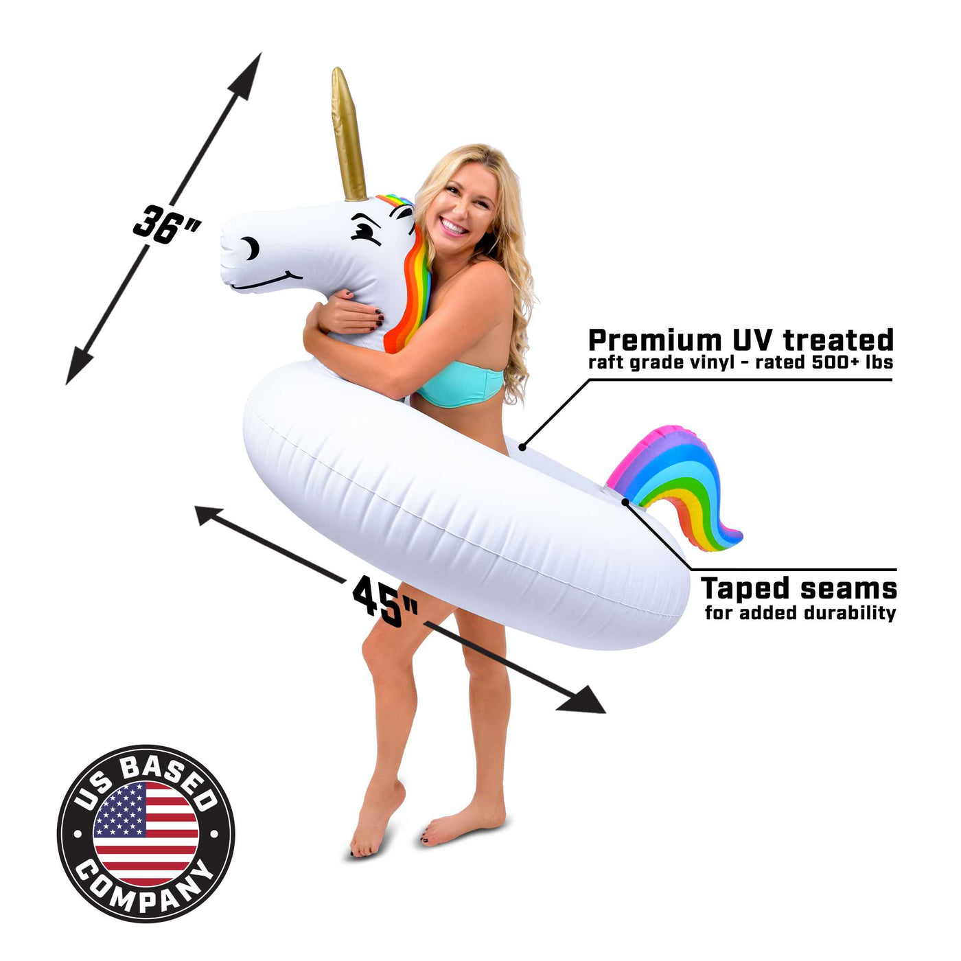 Unicorn Party Tube Float — 45 in — photo 4