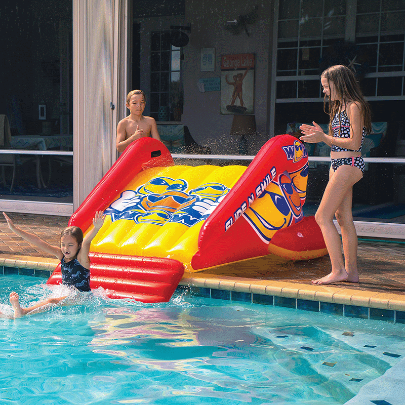 WOW Slide N Smile Single Lane Pool Slide with Sprinkler — photo 3